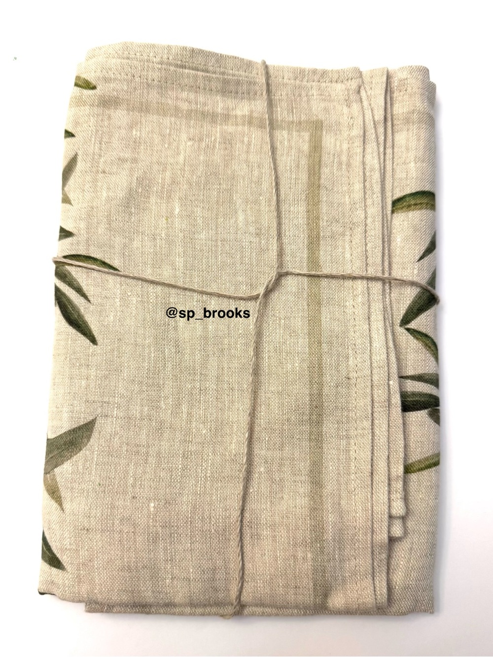 🎁2PC Art on Linen Kitchen Tea Towels - Handmade 17”x27” Linen Kitchen Towels - Picture 2 of 6